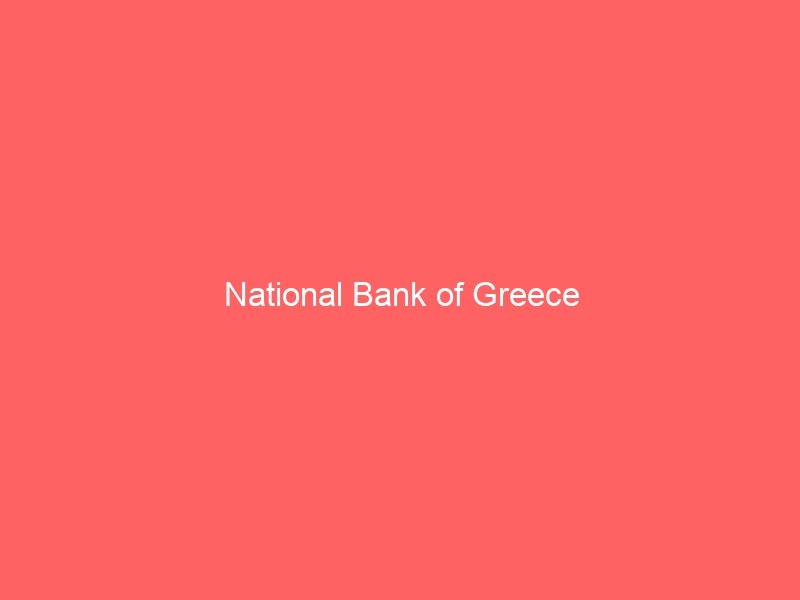 National Bank of Greece