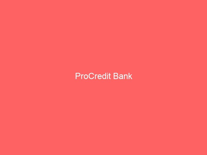 ProCredit Bank
