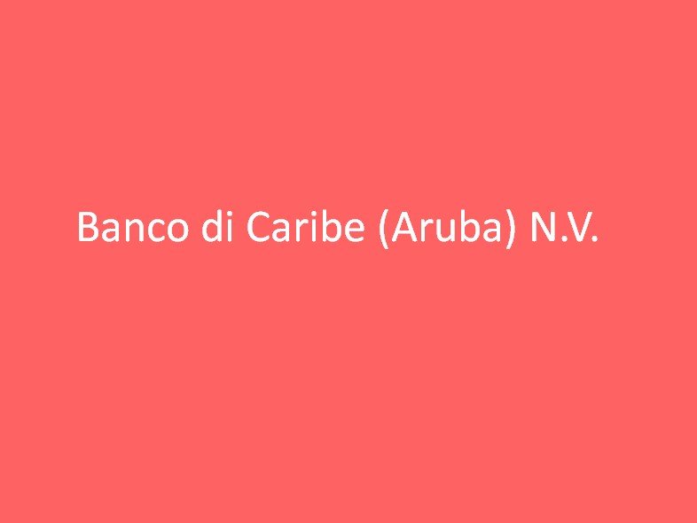 Banco di Caribe (Aruba) N.V.